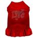 Mirage Pet 57-61 MDRD Technicolor Love Rhinestone Pet Dress Red - Medium