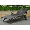 International Caravan Lisbon Wicker Contemporary Multi Position Patio Chaise Lounge