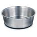 Dog Bowls Rubber Base Non Skid Durable Stainless Steel Food Dish - Choose Size (52 oz - 6 1/2 Cups)