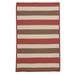 Colonial Mills 3 Terracotta Red and Brown Square Braided Area Rug