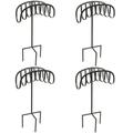 Liberty Garden Decorative Powder Coated Steel Garden Hose Storage Stand (4 Pack)