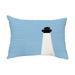 Simply Daisy 14 x 20 Light House Off-White Decorative Nautical Outdoor Pillow