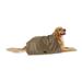 Brown Stripe Embroidered Paw Pet Towel