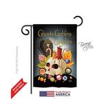 Breeze Decor 62007 Halloween Ghosts Goblins & Goodies 2-Sided Impression Garden Flag - 13 x 18.5 in.
