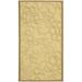 SAFAVIEH Courtyard Helen Floral Geometric Indoor/Outdoor Area Rug 2 x 3 7 Natural/Brown