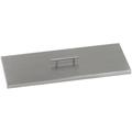 American Fireglass 24 x 8 in. Stainless Steel Cover for Rectangular Drop-In Fire Pit Pan