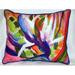 Betsy Drake HJ289 Betsys Bird of Paradise Large Indoor & Outdoor Pillow 16 x 20