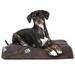 FurHaven Pet Dog Bed | Deluxe Orthopedic Polycanvas Indoor/Outdoor Garden Pet Bed for Dogs & Cats Bark Brown Small