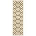 SAFAVIEH Courtyard Alvin Geometric Indoor/Outdoor Runner Rug 2 3 x 10 Brown/Bone