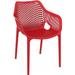 Siesta Air Outdoor Dining Arm Chair Extra Large - Red - set of 2