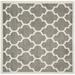 SAFAVIEH Amherst Roderick Geometric Area Rug Dark Grey/Beige 9 x 9 Square