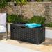 Starplast 88 Gallon Rattan Deck Box Black