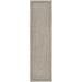 SAFAVIEH Courtyard Agnes Striped Border Indoor/Outdoor Runner 2 3 x 12 Beige/Brown