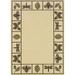 Sphinx Montego Area Rug 2266W Ivory Boxes Leaves 2 5 x 4 5 Rectangle