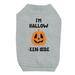 Hollow Inside Pumpkin Grey Pet Shirt for Small Dogs