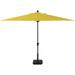 Amauri Outdoor Living - Laguna Cove 10 x 6.5 Rect Auto TiltMarket Umbrella Black Sapphire Frame Sunbrella Sunflower Yellow Shade