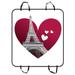 ZKGK Paris Eiffel Tower Dog Car Seat Cover Dog Car Seat Cushion Waterproof Hammock Seat Protector Cargo Mat for Cars SUVs and Trucks 54x60 inches