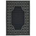 Oriental Weavers of America Angharad Border Indoor/Outdoor Polypropylene Rug Black