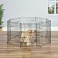 MidWest Homes For Pets Metal Black Exercise Pet Dog Playpen with Door 30 H