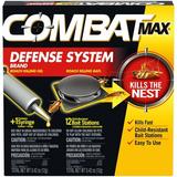 Combat Max Defense System Brand Small Roach Killing Bait 12 Count and Roach Killing Gel 1 Count