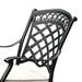 Benzara CHARISSA Transitional Arm Chair Pack of Four Antique Black-Color:Antique Black
