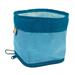 Kurgo Zippy Bowl for Dogs Collapsible Travel Dog Bowls Pet Food & Water Hiking Container Food Grade Silicone Travel Accessories for Pets Includes Carabiner Holds 48 oz (Coastal Blue)