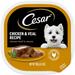 Cesar Classic Loaf In Sauce Chicken & Veal Wet Dog Food (24) 3.5 Oz. Easy Peel Trays