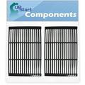 2-Pack BBQ Grill Cooking Grates Replacement Parts for Charmglow 7400 - Compatible Barbeque Porcelain Enameled Cast Iron Grid 19