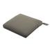Classic Accessories RavennaÂ® Square Patio Seat Cushion Slip Cover & Foam - Durable Outdoor Cushion Dark Taupe 19 W x 19 D x 3 Thick
