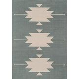 Momeni Baja Polypropylene Machine Made Sage Indoor Outdoor Rug 2 3 X 4 6