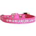 Mirage Pet 625-9 BPK14 Pearl & Clear Jewel Cat Safety Collar Bright Pink - Size 14