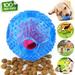 Dog Toy Ball Nontoxic Bite Resistant Toy Ball for Pet Dogs Puppy Cat Dog Pet Food Treat Feeder Chew Tooth Cleaning Ball Exercise Game IQ Training Ball
