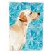 Carolines Treasures BB9458GF Yellow Labrador 2 Winter Flag Garden Size Small multicolor