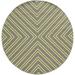 Sphinx Riviera Indoor/Outdoor Area Rug 4589P Outdoor Grey Lines Angles 7 10 x 7 10 Round