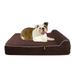 Kopeks Orthopedic Memory Foam Dog Bed Brown Large 30 L x 9 W x 9 H