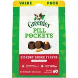 GREENIES PILL POCKETS for Dogs Natural Soft Dog Treats Hickory Smoke Flavor 60 ct Capsule Size