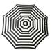 DestinationGear 6 ft. Aluminum Italian Stripe Bar Height Umbrella