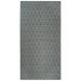 Contemporary Home Living 4 x 6 Black and White Rectangular with Diamond Design Outdoor Rug