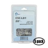 5 Pack Replacement 20-Inch L81 22BPX Chainsaw Chain for Stihl MS 290 Chainsaw (20 Length .325 Pitch 0.063 Gauge 81 Drive Links)