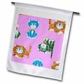 3dRose Cats on Pink - Garden Flag 12 by 18-inch