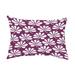 Simply Daisy 14 x 20 Ingrid Purple Floral Decorative Outdoor Pillow