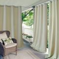 Elrene Connor Indoor/ Outdoor Curtain Panel Taupe 95 Inches