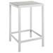 Maine Outdoor Patio Bar Table EEI-1511-WHI-LGR