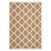 Safavieh Courtyard Amber Quatrefoil Indoor/Outdoor Runner Rug 2 3 x 10 Brown/Bone