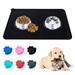 RNKR Reopet Large Silicone Dog Cat Bowl Mat Non-Stick Food Pad Water Cushion FDA Approved Waterproof-BLACK