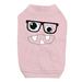 Monster With Glasses Pink Pet Shirt for Small Dogs