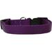 Nylon Dog Collars Durable Adjustable Snap Buckle Pick From 5 Sizes & 16 Colors (Purple Large 18 to 26 inch x 1 )