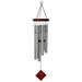 Woodstock Wind Chimes EncoreÂ® Collection Chimes of Pluto 27 Silver Wind Chime DCS27