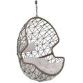Sunnydaze Danielle Outdoor Hanging Egg Chair with Cushion - Gray