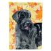 Carolines Treasures BB9921GF Giant Schnauzer Fall Flag Garden Size Small multicolor